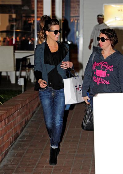 Kate Beckinsale was spotted shopping with a friend at Fred Segal in Santa Monica January 29, 2013