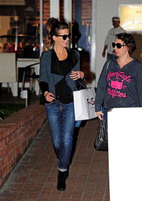 Kate Beckinsale was spotted shopping with a friend at Fred Segal in Santa Monica January 29, 2013