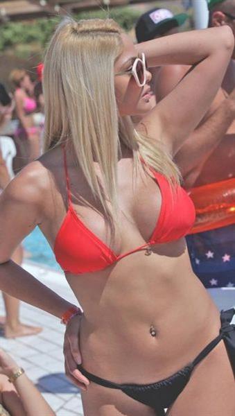 Anonymous in a bikini