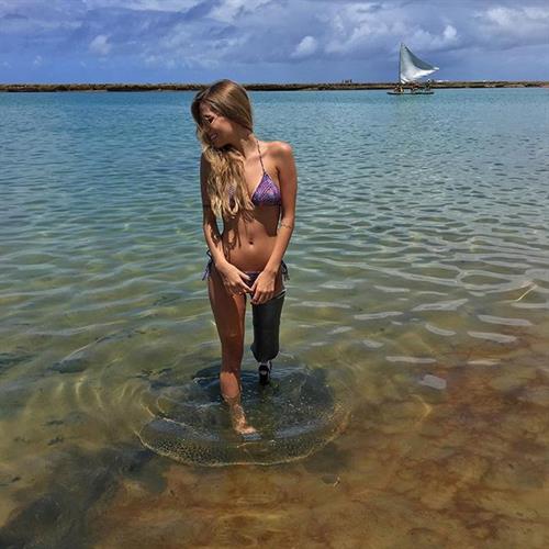 Paola Antonini in a bikini