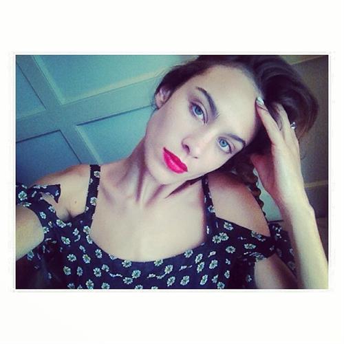 Alexa Chung taking a selfie