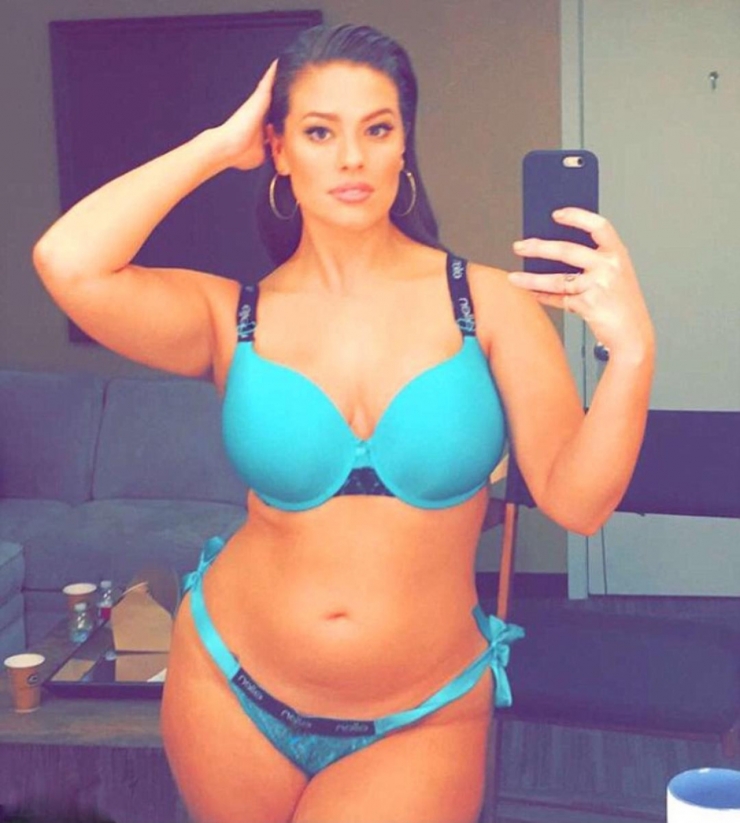 Ashley Graham in lingerie