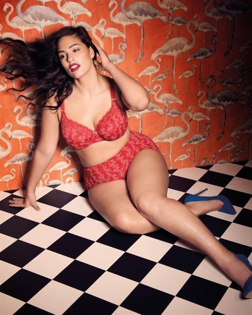 Ashley Graham in lingerie