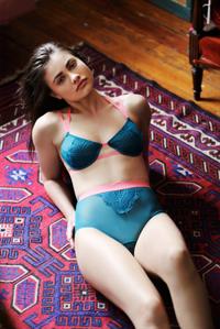 Yara Khmidan in lingerie