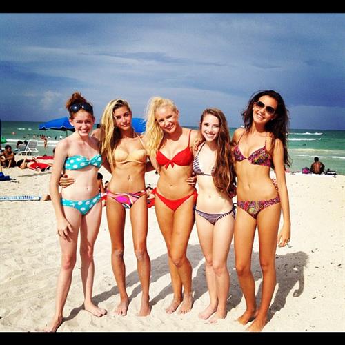 Hailey Bieber in a bikini