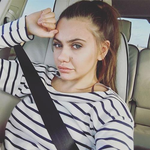 Fie Laursen taking a selfie