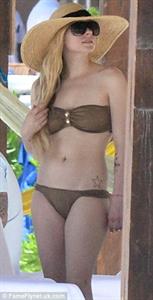Avril Lavigne in a bikini