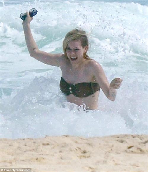 Avril Lavigne in a bikini