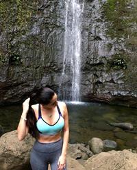 Katie Daly in a bikini