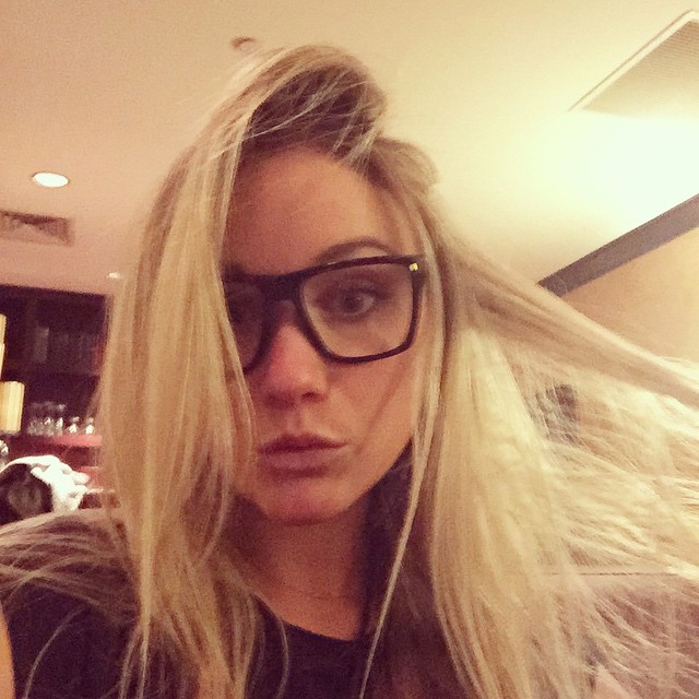 Katrina Bowden taking a selfie