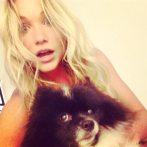 Katrina Bowden taking a selfie