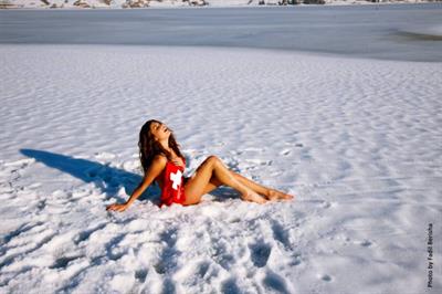Angela Martini in a bikini