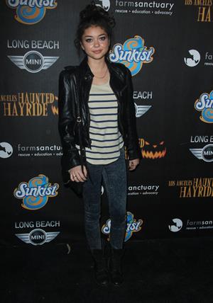Sarah Hyland 4th annual Haunted Hayride LA 10/7/12 