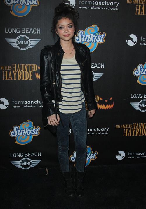 Sarah Hyland 4th annual Haunted Hayride LA 10/7/12 