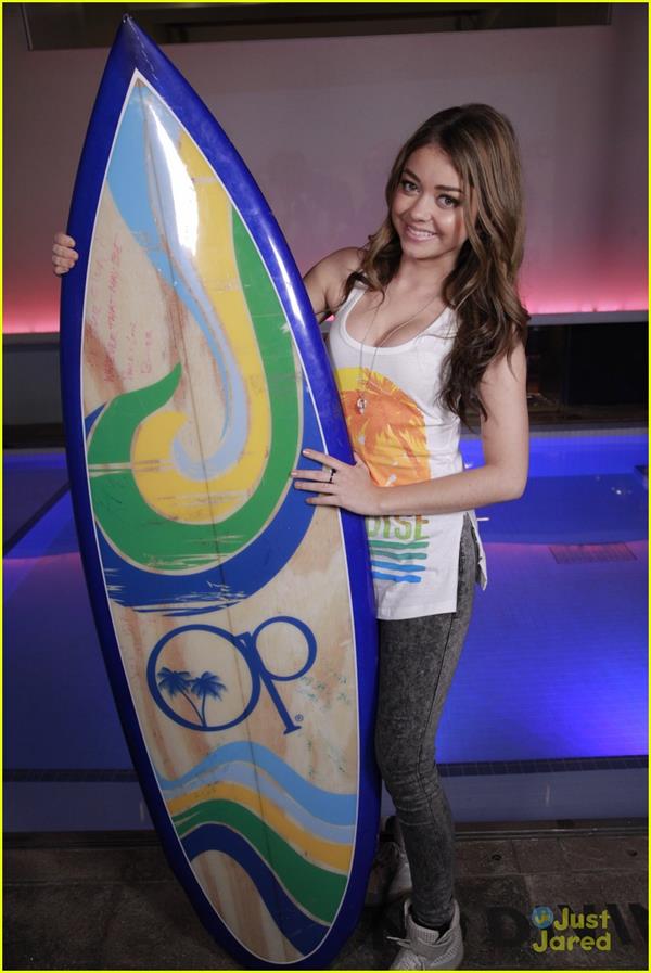 Sarah Hyland at the OP pool party