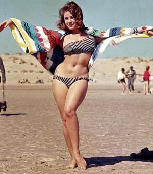 June Palmer in a bikini