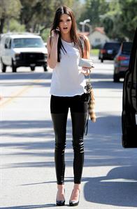 Kendall Jenner at the latest Nomad Two Worlds exhibit at the Guy Hepner gallery in Los Angeles on April 11, 2013