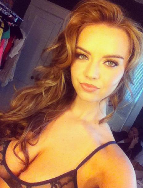 Lauren Hanley in lingerie