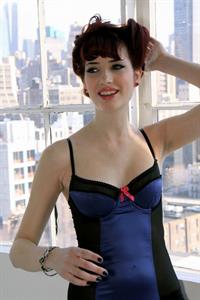 Susan Coffey in lingerie