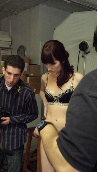 Susan Coffey in lingerie