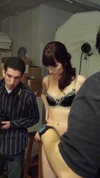 Susan Coffey in lingerie