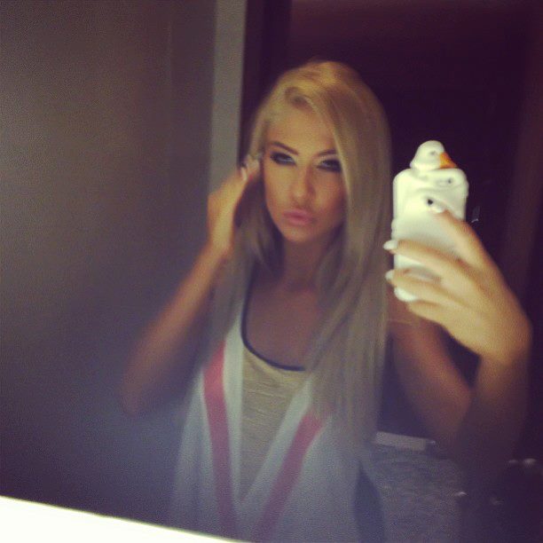 Andrea Ando taking a selfie