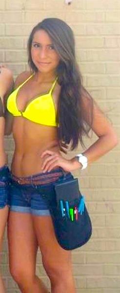 Amber Herst in a bikini