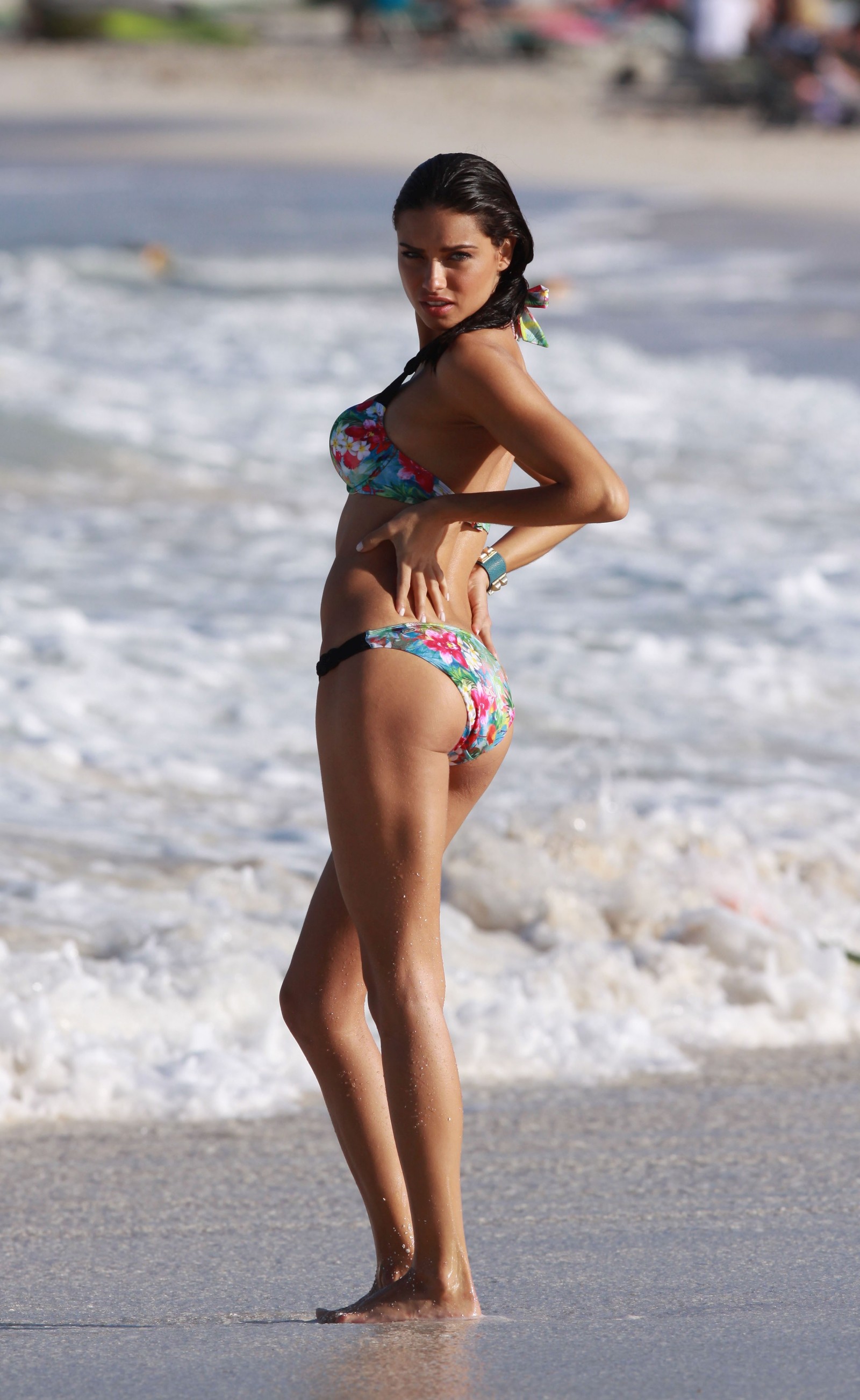 Adriana Lima in a bikini - ass