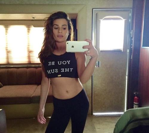 Lea Michele taking a selfie