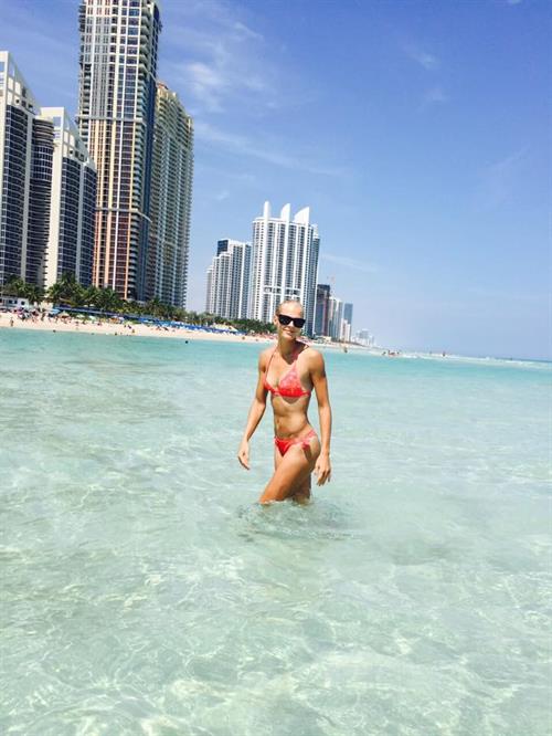 Darya Klishina in a bikini