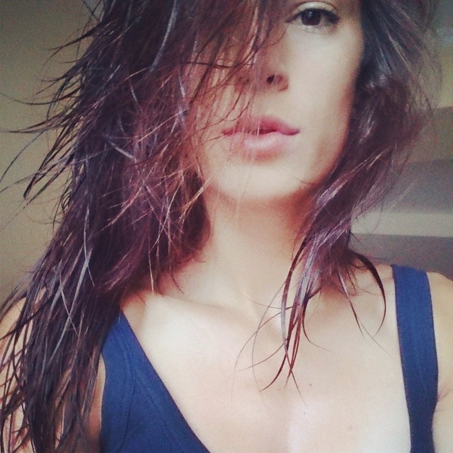 Ivana Španović taking a selfie