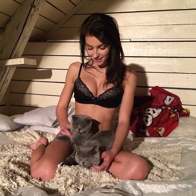 Galina Dubenenko in lingerie