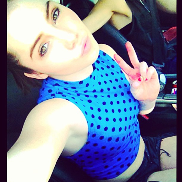 McKayla Maroney taking a selfie