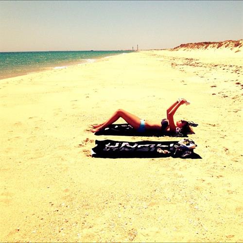 Bronte Blampied in a bikini