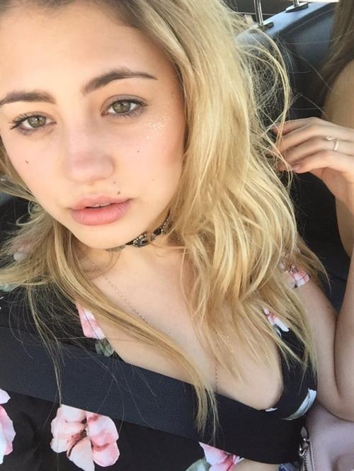 Lia Marie Johnson taking a selfie