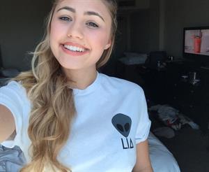 Lia Marie Johnson taking a selfie
