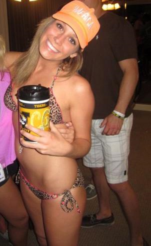 Anonymous in a bikini