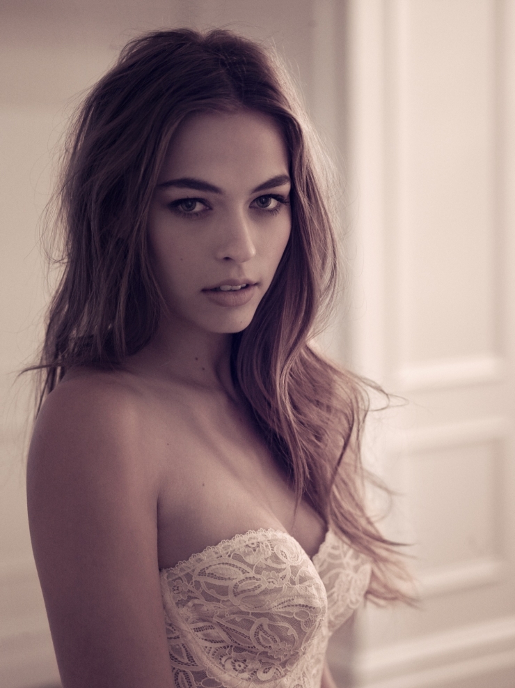 Caroline Kelley in lingerie