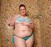 Anonymous in a bikini