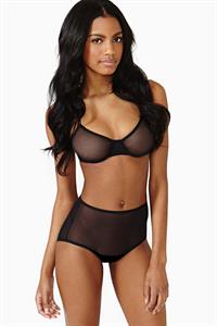 Ebonee Davis in lingerie
