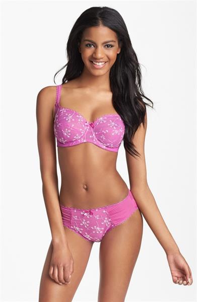 Ebonee Davis in lingerie