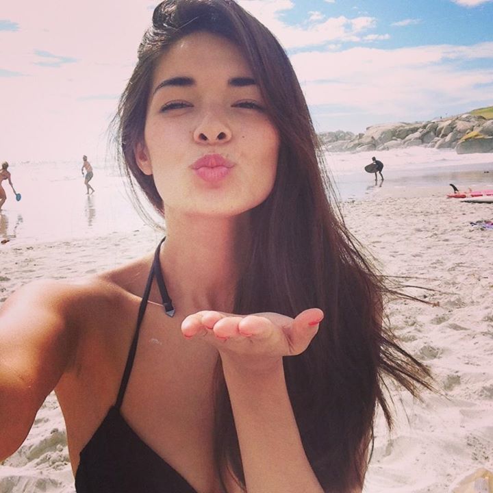 Anelia Moor in a bikini