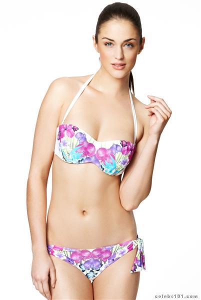 Violet Budd in a bikini