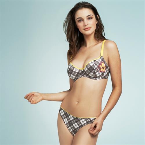 Violet Budd in lingerie