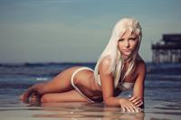 Nicole Hampton in a bikini