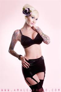 Sabina Kelley in lingerie