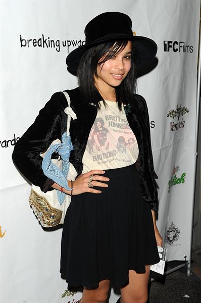 Zoe Kravitz at the Breaking Upwards Premier