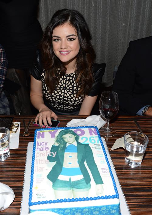 Lucy Hale NYLON celebrates Dec/Jan Cover Star Lucy Hale in Los Angeles 12/7/12 