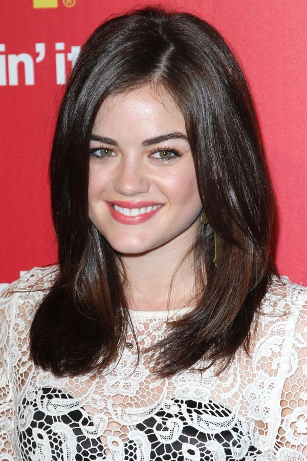 Lucy Hale at the McDonalds Hollywood Style Red Carpet Party