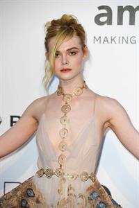Elle Fanning showing off pasties at amfAR’s 23rd Cinema Against AIDS Gala